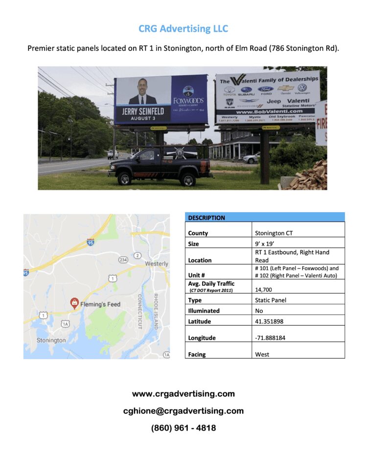 Billboard location and detail sheet 7